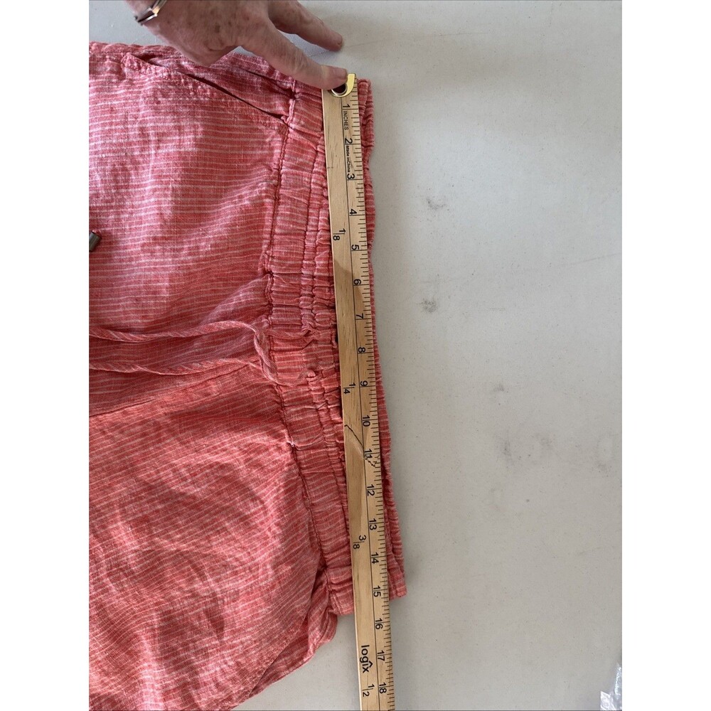 Anthropologie Beachcomber embroidered Linen Drawstring Shorts Small - Picture 12 of 15